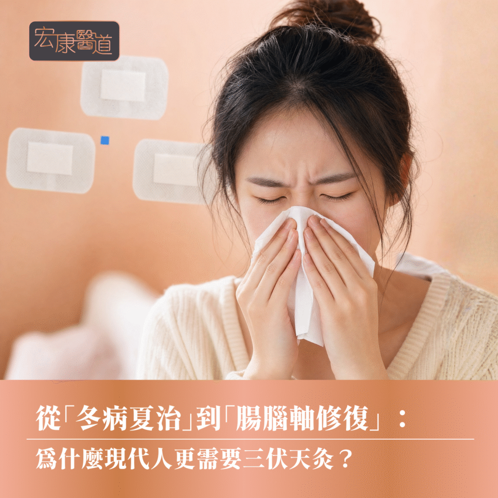 從「冬病夏治」到「腸腦軸修復」： 為什麼現代人更需要三伏天灸？