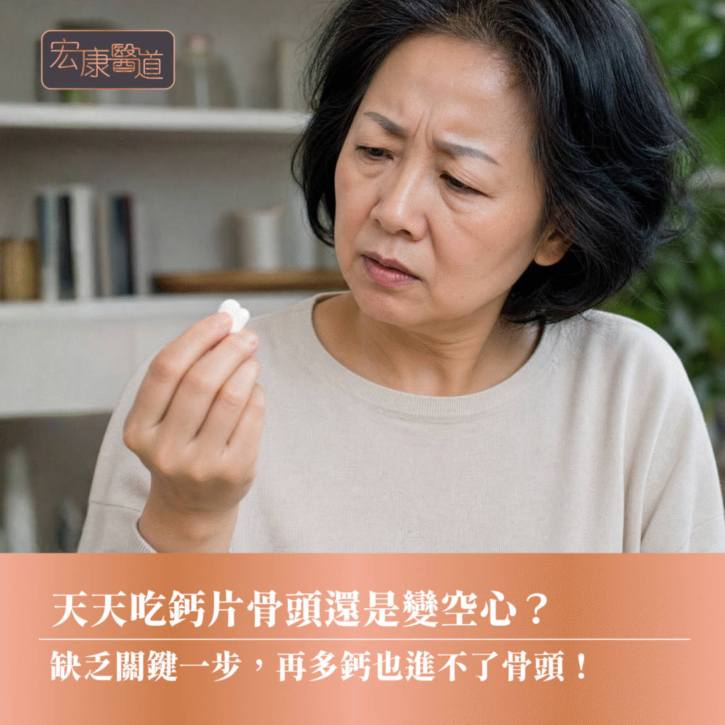 天天吃鈣片骨頭還是變空心？ 缺乏關鍵一步，再多鈣也進不了骨頭！