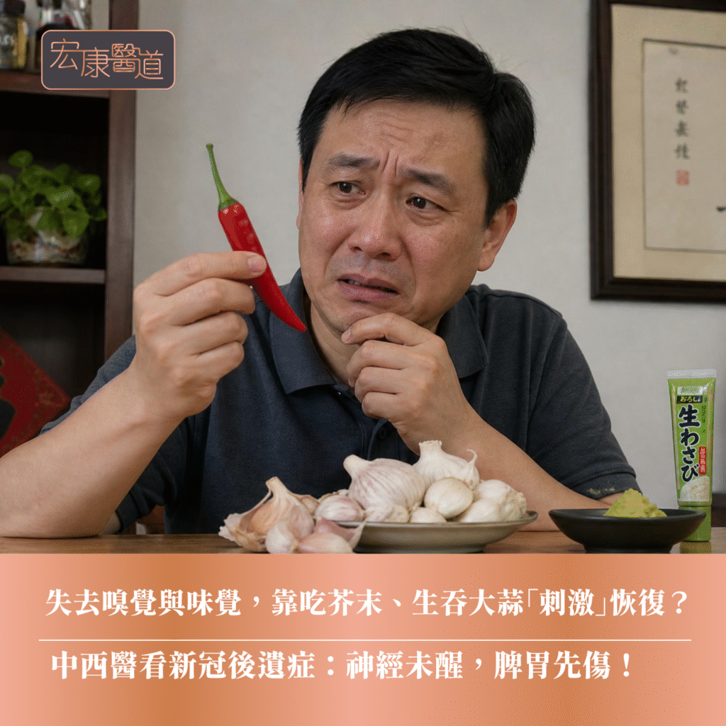 失去嗅覺與味覺，靠吃芥末、生吞大蒜「刺激」恢復？中西醫看新冠後遺症：神經未醒，脾胃先傷！ 