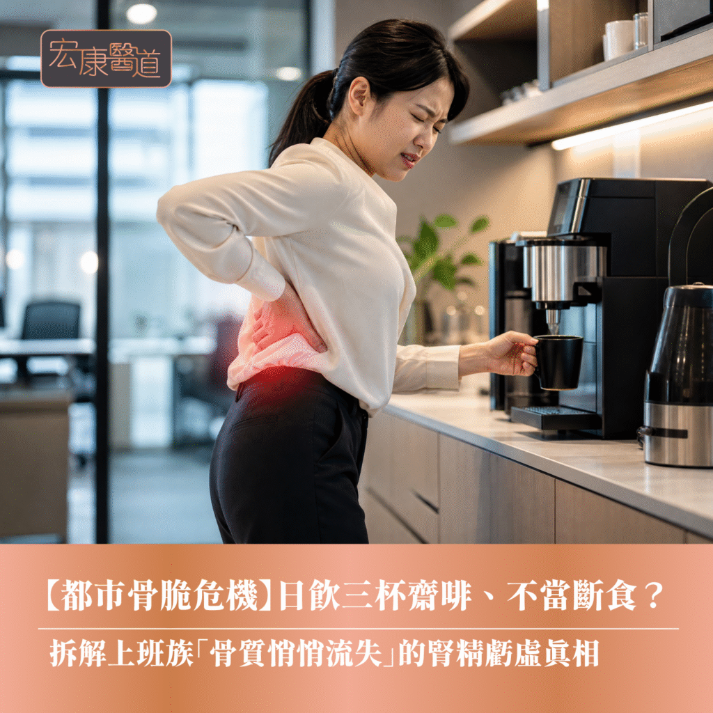 【都市骨脆危機】日飲三杯齋啡、不當斷食？ 拆解上班族「骨質悄悄流失」的腎精虧虛真相