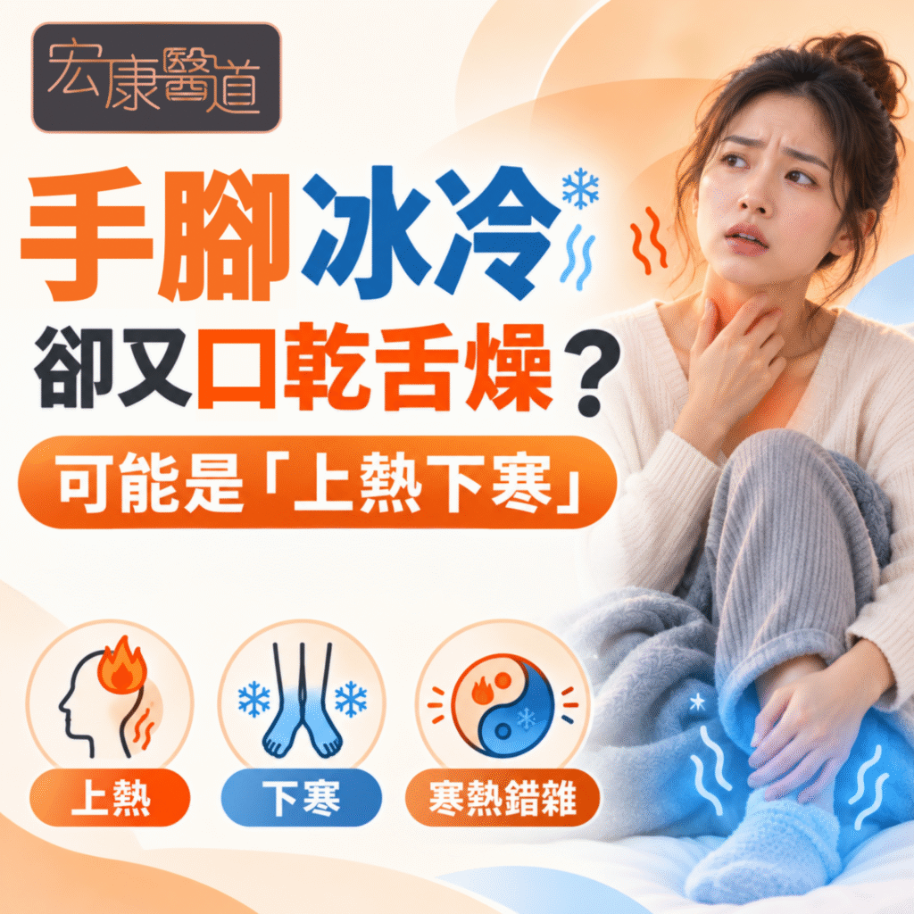 【手腳冰冷卻又容易口乾舌燥？】拆解「手腳冰冷原因」：這種「上熱下寒」奇特體質你中招了嗎？