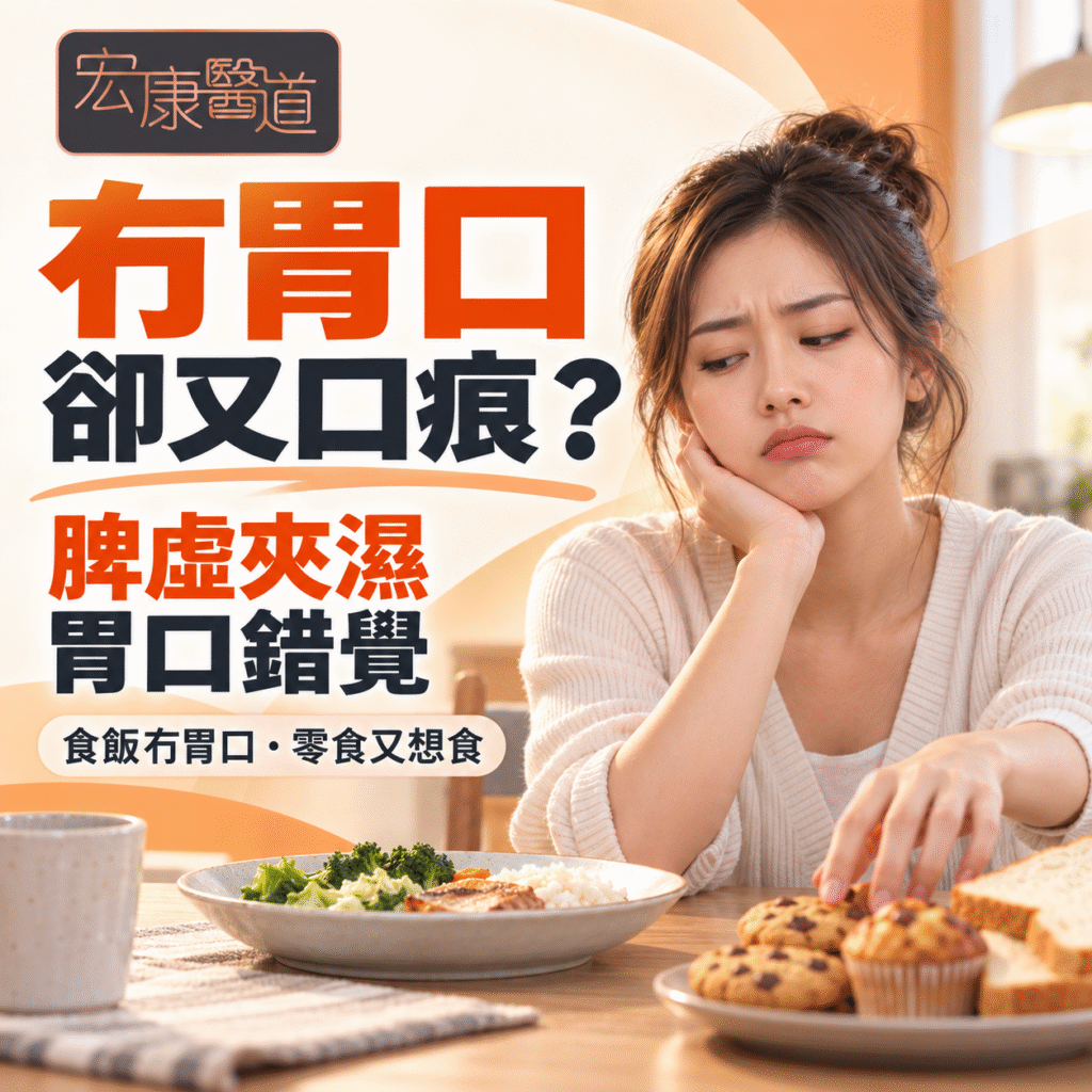 【為甚麼經常覺得「冇胃口」卻又口痕？】脾虛夾濕的奇妙飲食胃口錯覺